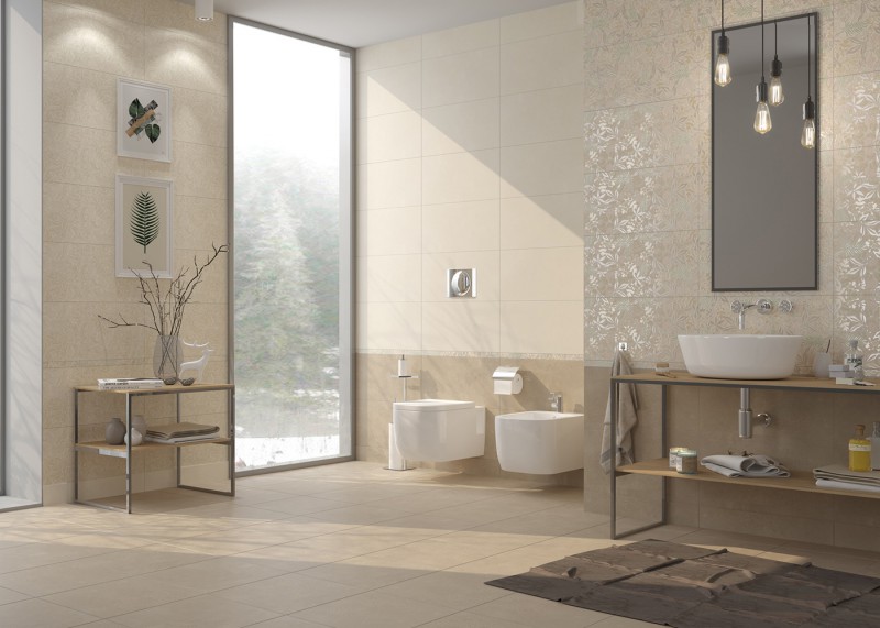 Керамическая плитка Swedish Wallpapers в ванной