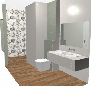 Керамогранит Экзюпери 300х600 Lasselsberger в ванной. Фото 2