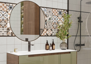 Плитка для стен Design Art 300x600 в ванной. Фото 5