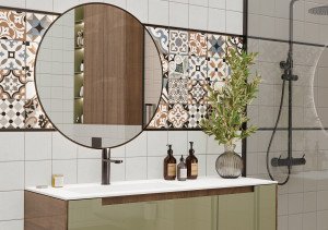 Плитка для стен Design Art 300x600 в ванной. Фото 5
