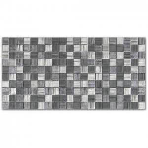 Мегаполис мозаика тёмно-серая плитка настенная 250х500