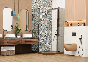 Плитка для стен Design Art 300x600 в ванной. Фото 6