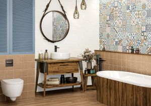 Плитка для стен Design Art 300x600 в ванной. Фото 7