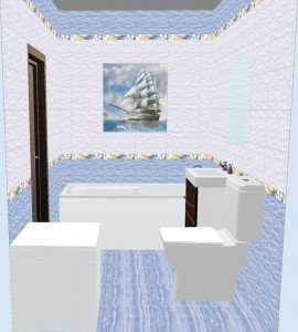 Плитка Бригантина в ванной фото 1