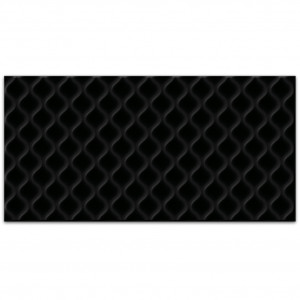 Deco чёрная настенная плитка 298х598 рельефная