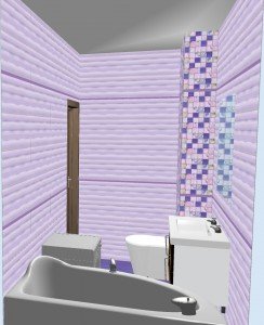 Плитка Aquarelle Gracia Ceramica в ванной 2