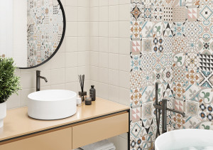 Плитка для стен Design Art 300x600 в ванной. Фото 2